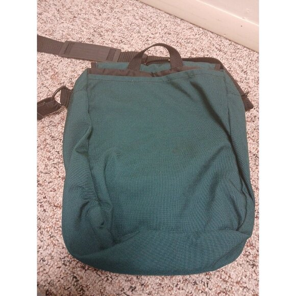 VINTAGE LL Bean Green Shoulder Crossbody Strap Travel Zip Pocket - Picture 4 of 12